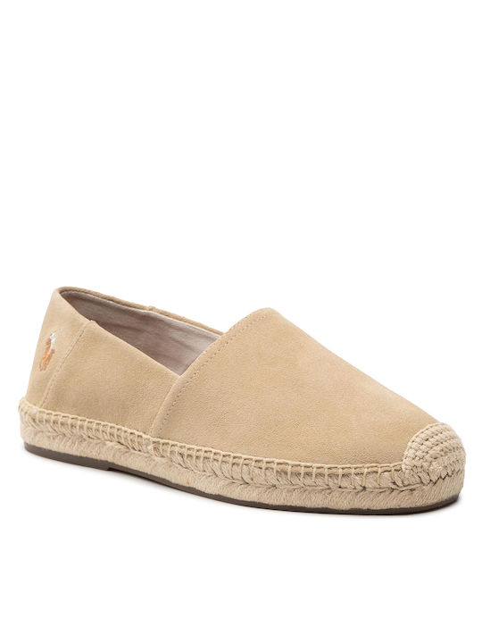 Ralph Lauren Piele Espadrile pentru bărbați în Bej Culoare