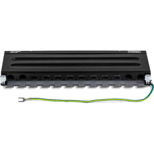 Trendnet Patch Panel Shielded για Rack 1U 8 Θυρών cat6a Μαύρο