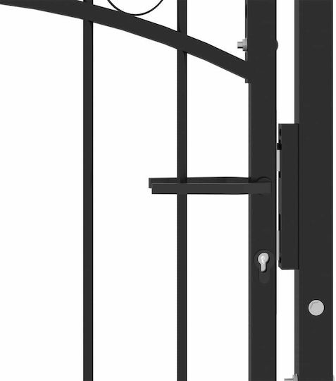 vidaXL Metal Fence Panel in Black Color 1.0x1.0m