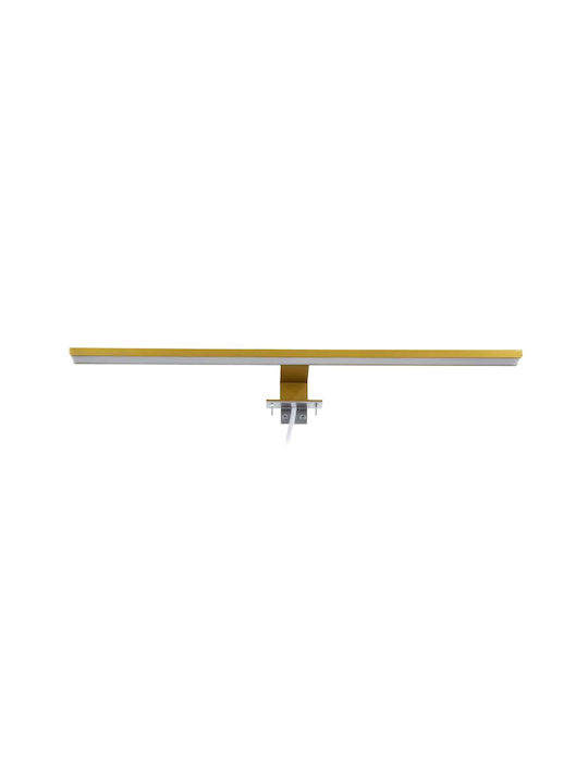 GloboStar Nina Modern Lamp Bathroom with Integrated LED and Natural White Light Gold 60x10.5x4cm