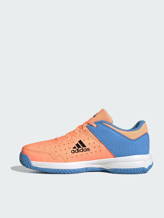Court Stabil Jr Kids Sports Shoes Volleyball with Laces Beam Orange / Core Black / Pulse Blue