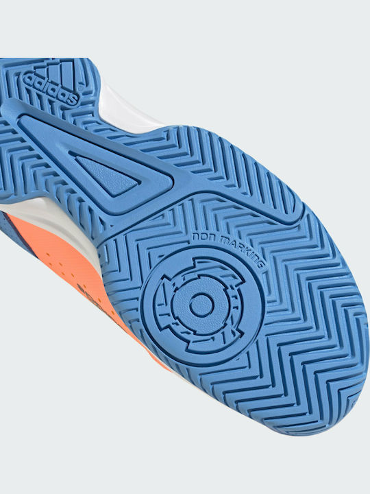 Court Stabil Jr Kids Sports Shoes Volleyball with Laces Beam Orange / Core Black / Pulse Blue