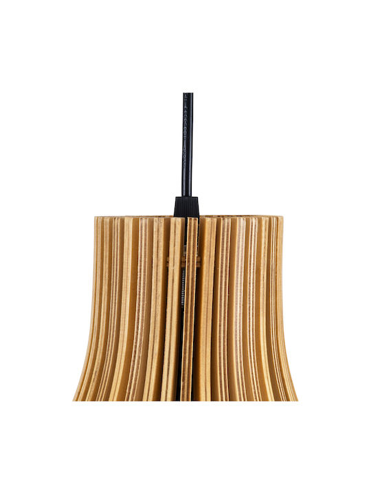 GloboStar Scandinavia Ceiling Light Beige Grid with E27 Socket 35x35x35cm