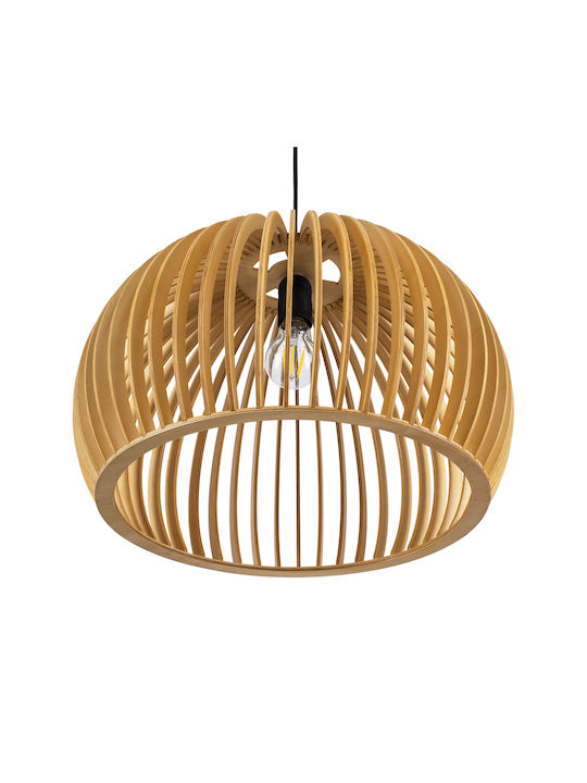 GloboStar Scandinavia Ceiling Light Beige Grid with E27 Socket 44x28x28cm