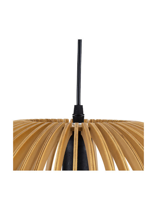 GloboStar Scandinavia Ceiling Light Beige Grid with E27 Socket 44x28x28cm
