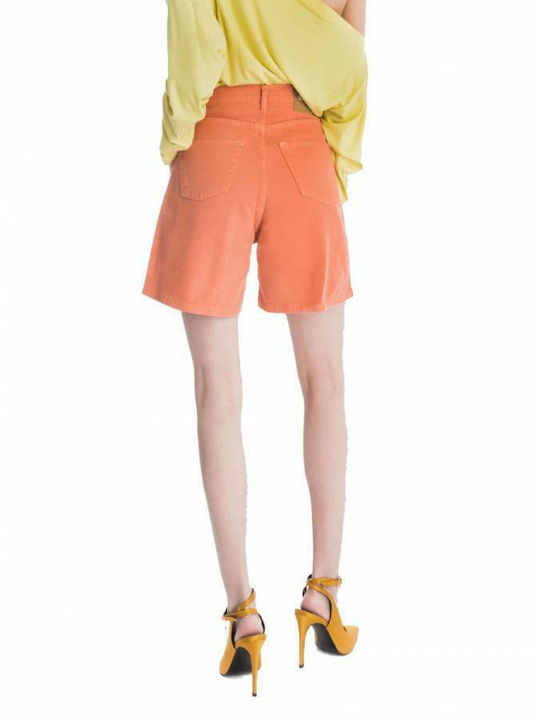 Sac & Co Katalina Women's Jean High-waisted Shorts Orange