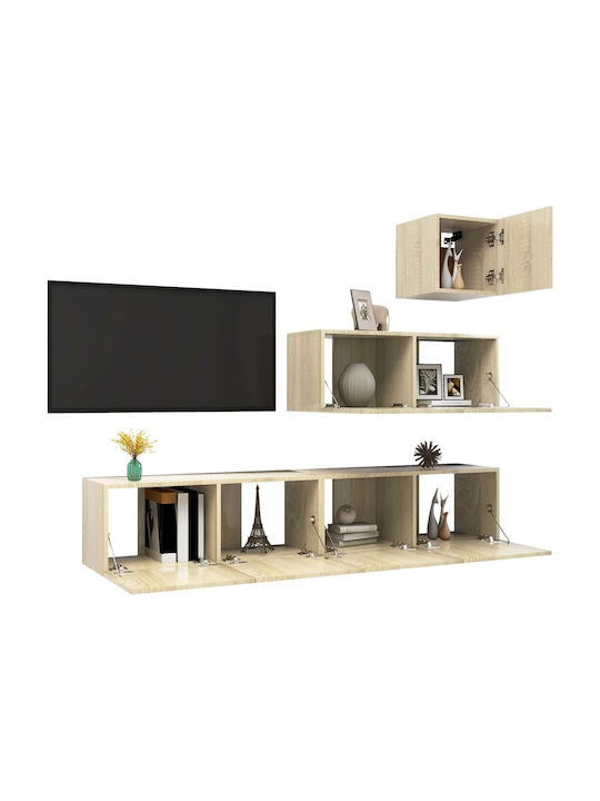Living Room TV Unit Beige L80xW30xH30cm