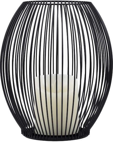 GloboStar Διακοσμητικό Φωτιστικό Candle LED Θερμό Λευκό 2700K Κερί 19x19x24εκ.