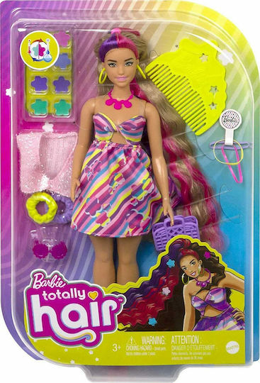 Barbie Totally Hair Κούκλα Extra για 3+ Ετών 21.59εκ.