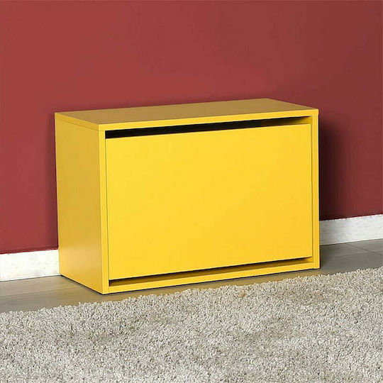 Ξύλινη Παπουτσοθήκη Flat Duo με 1 Ράφι 60x30x42cm
