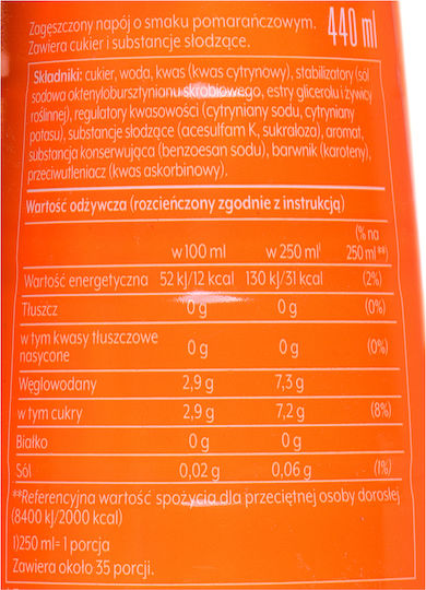 Sodastream Mirinda Πορτοκαλάδα Συμπυκνωμένη Χωρίς Ανθρακικό σε Μπουκάλι 440ml