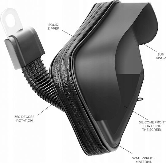 Mount Phone Motorcycle with Waterproof Case 5.5" for Mirror up to 6''