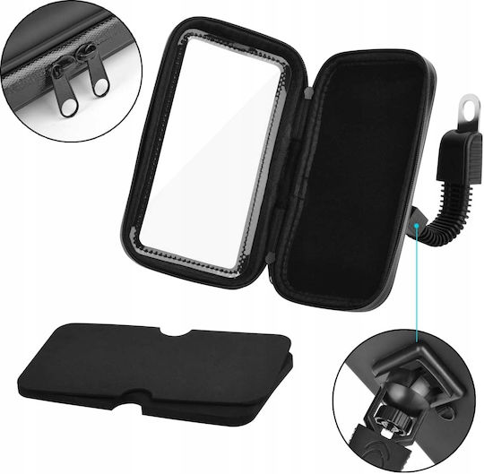 Mount Phone Motorcycle with Waterproof Case 5.5" for Mirror up to 6''