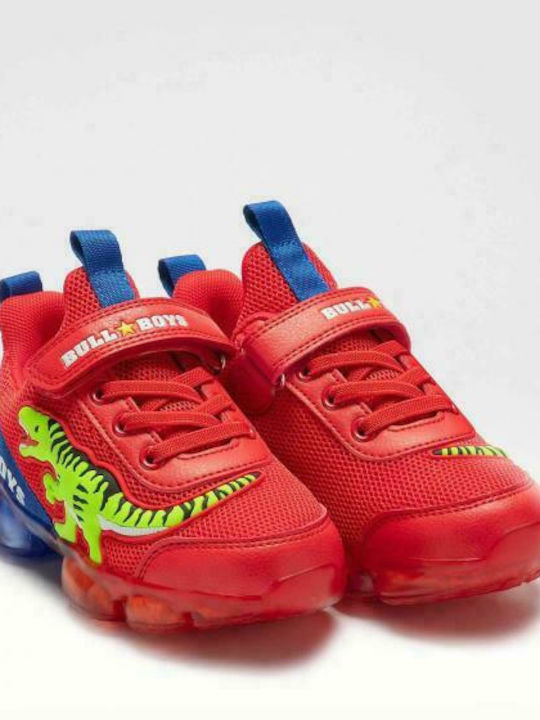 Bull Boys Παιδικά Sneakers με Φωτάκια με Φωτάκια για Αγόρι Κόκκινα