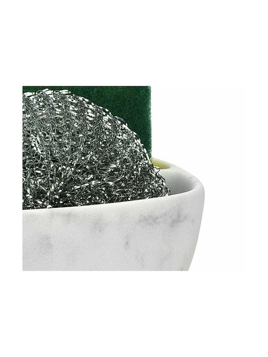 Andrea House Θήκη για σφουγγάρι από Πλαστικό Γκρι 13x10x6cm