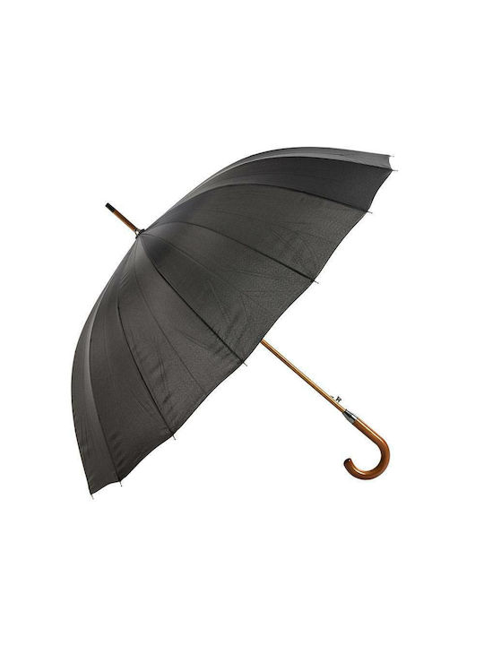 Umbrelă automată monococ 63cm neagră de trend