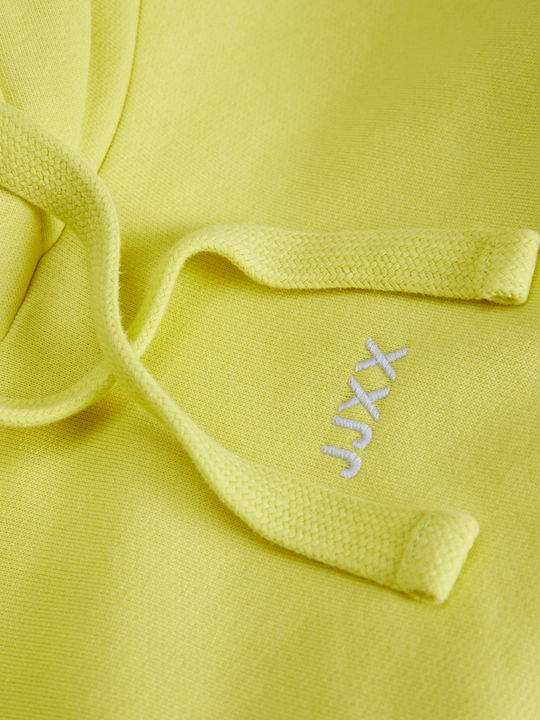 Long Women's Sweatshirt Hooded Yellow