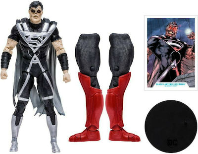 Mcfarlane Toys DC Comics Multiverse Blackest Night: Superman Black Lantern Action Figure height 18cm