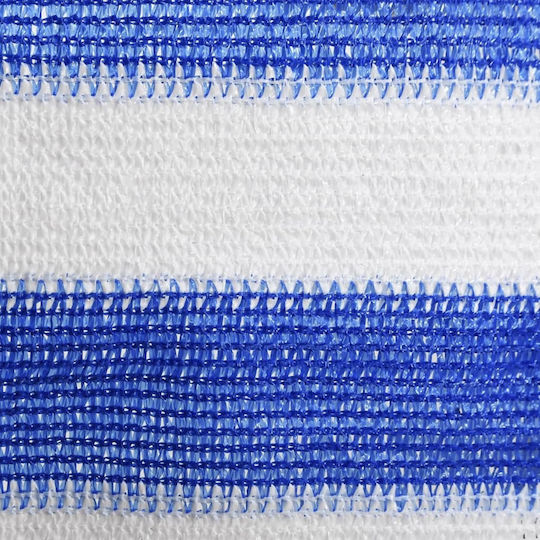 vidaXL Rectangular Shade Divider Blue in Roll With Hoop 0.9x5m 160gr/m²