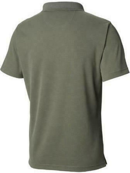 Utilizer Men's Short Sleeve Blouse Polo Khaki