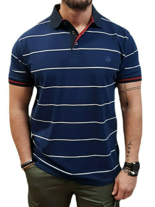 Visconti Ανδρικό T-shirt Polo Μπλε