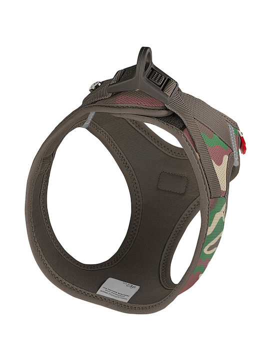 Curli Dog Harness Vest Clasp Air-Mesh Camo Green Medium 43-49cm