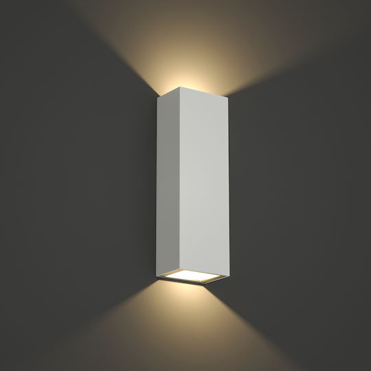 Inlight Lanier Wall-Mounted Outdoor Spot Light LED IP65 5W with Warm White Light Double Beam 12x4.1x12εκ.