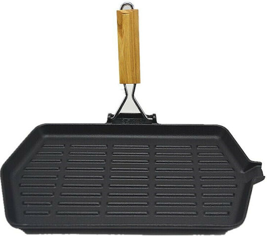 ArtGaz Gusseisen Grillpfanne Grill Durchmesser Ø35cm