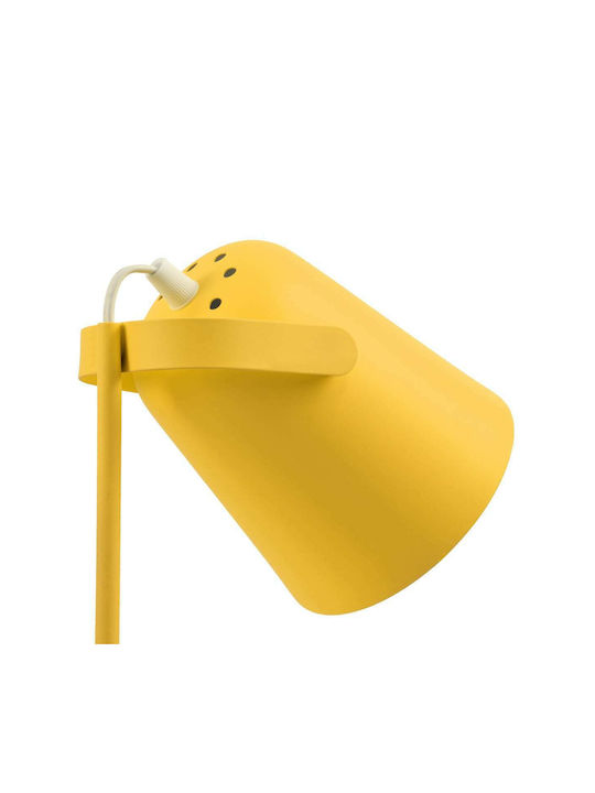 GloboStar Pencase Lumină de Birou cu Braț Flexibil pentru Soclu E27 în Culoarea Galben