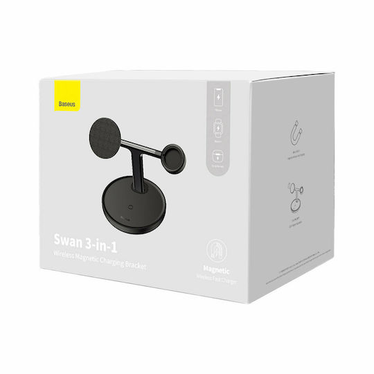 Baseus Wireless Charger (Qi Pad) 20W Blacks (Swan)