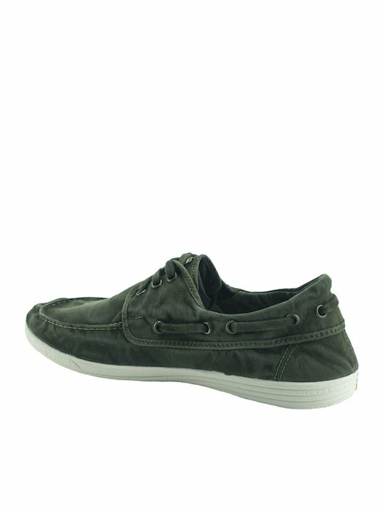 303E-622 Ανδρικά Boat Shoes σε Πράσινο Χρώμα
