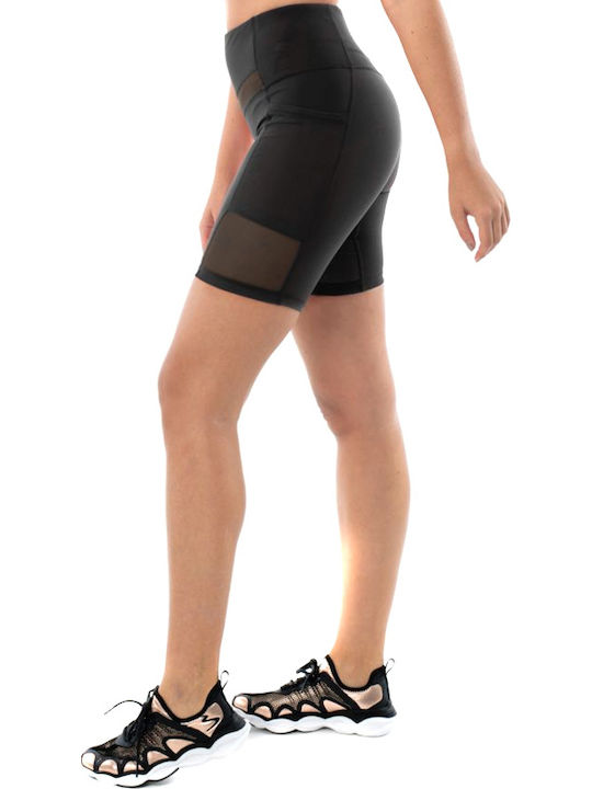 Women's Training Legging Shorts High Waisted Black