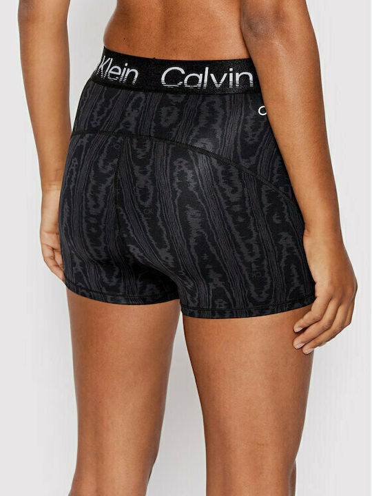 Calvin Klein Training Γυναικείο Κολάν-Σορτς Ψηλόμεσο Μαύρο