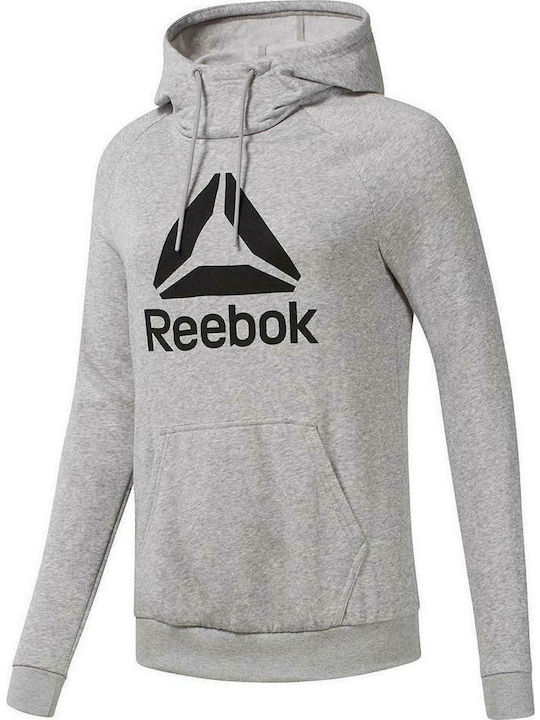 Workout Ready Logo Hanorac pentru femei Cu glugă Gri