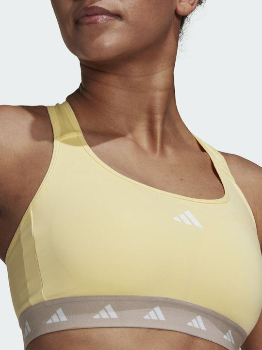 Women's Sports Bra without Padding Almost Yellow / Grey