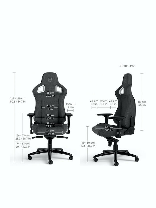 Noblechairs Epic TX Scaun Gaming Din Material Textil Noblechairs Epic TX Scaun Gaming Din Material Textil