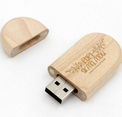 Ξύλινο 16GB USB 2.0 Stick Καφέ