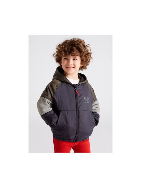 Mayoral Kids Casual Jacket short Hooded Multicolour