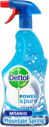 Dettol Power & Pure Advance Καθαριστικό Spray Λεκάνης με Άρωμα Mountain Spring 750ml