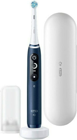 Oral-B IO Series 7 Electric Toothbrush with Timer, Pressure Sensor, and Travel Case Sapphire Blue