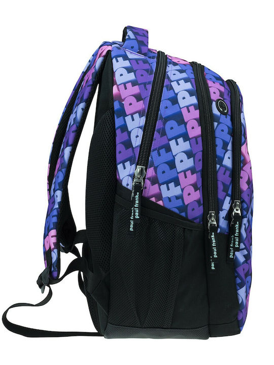 Paul Frank Sweet Escape School Bag Backpack Elementary, Elementary Purple with Water Bottle Holder 30Liters