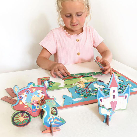 Puzzle pentru Copii Princess pentru 3+ ani+ Ani 32buc Scratch Europe