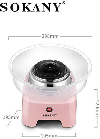 Sokany Candy Floss Maker 29.8cm Pink
