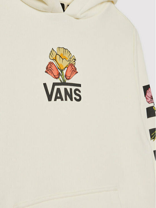 Kids Sweatshirt with Hood and Pockets White