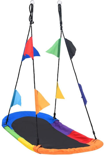 vidaXL Fabric Hanging Swing Nest 70x165cm Multicolour