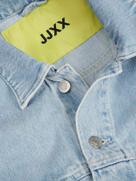 Women's Long Jean Jacket for Spring or Autumn Blue