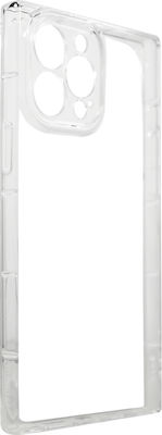 Hurtel Square Silicone Back Cover Transparent (iPhone 13 Pro)