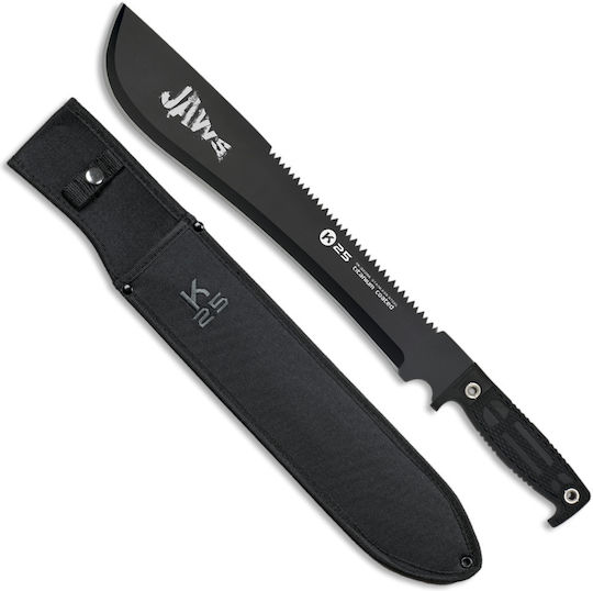 K25 Canne Cutter Jaws Machete Überleben Schwarz in Hülle