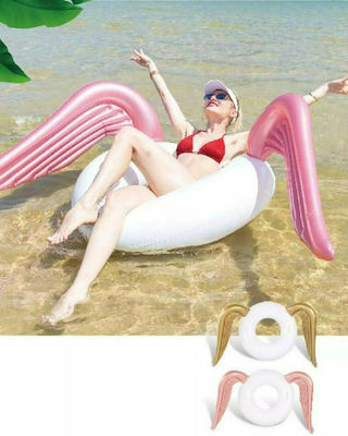 Bluewave Inflatable Floating Ring Angel Wings White PNK