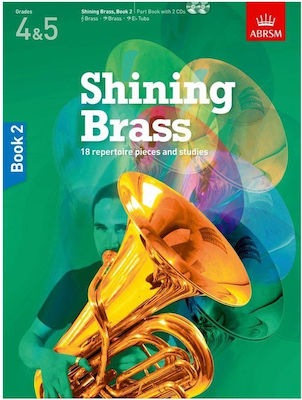 ABRSM Shining Brass, Book 2 & 2 CD's Learning Method for Wind Instruments + CD